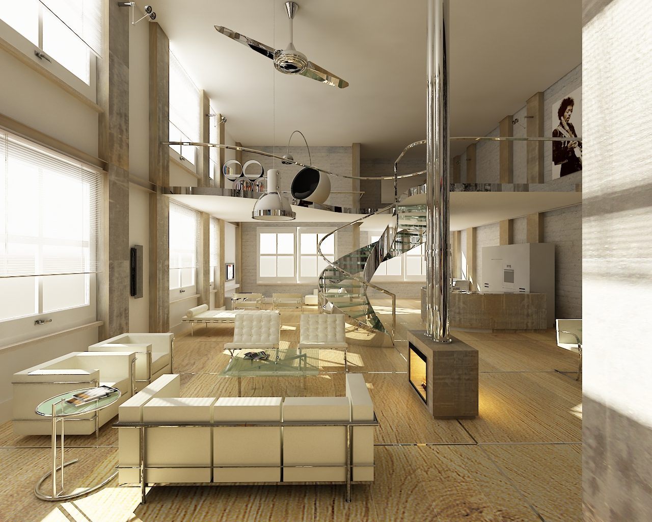 Loft de estilo moderno