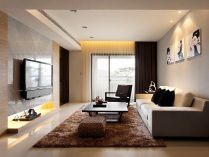 Composição de uma sala minimalista